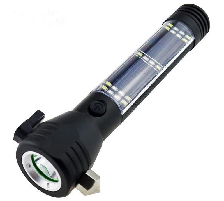 Multi-functional Solar Rechargeable Flashlight
